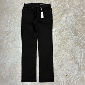 New Outerknown SEA Jeans 28x32 Black Local Straight Dark Denim NWT